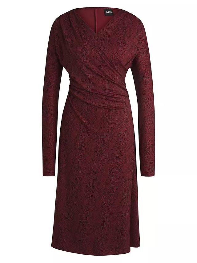 Wrap-Front Dress in Knitted Jersey Product Image