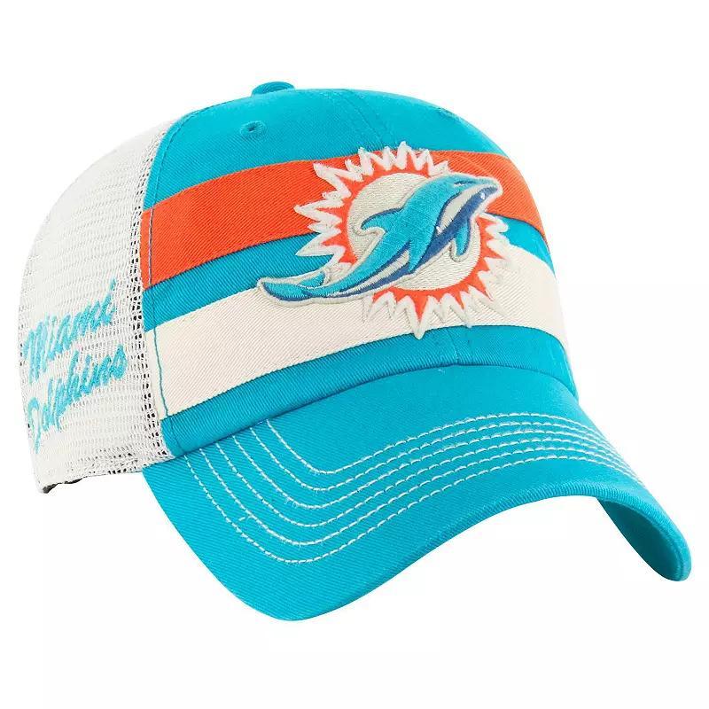 Mens 47 Aqua Miami Dolphins Clubhouse Boon Clean-Up Trucker Adjustable Hat, Turquoise A Product Image