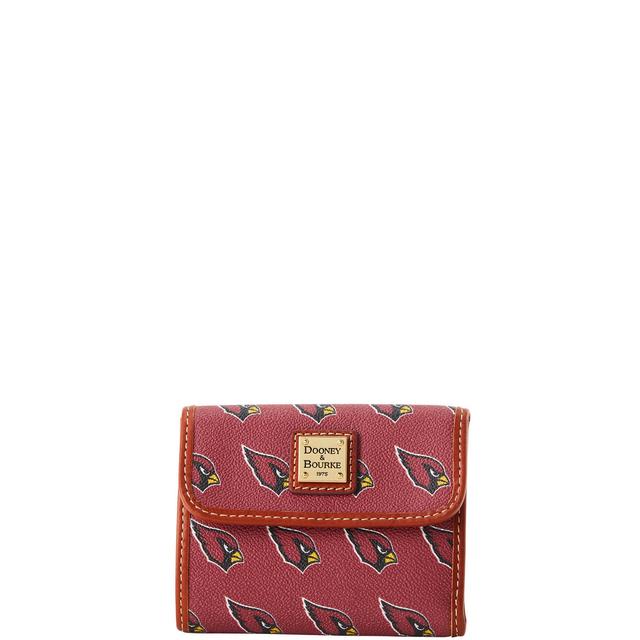 Dooney & Bourke Womens NFL AZ Cardinals Flap Credit Card Coated Cotton Wallet Product Image