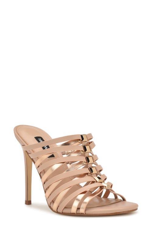 Nine West Womens Must Heeled Slide Strappy Dress Sandals Product Image