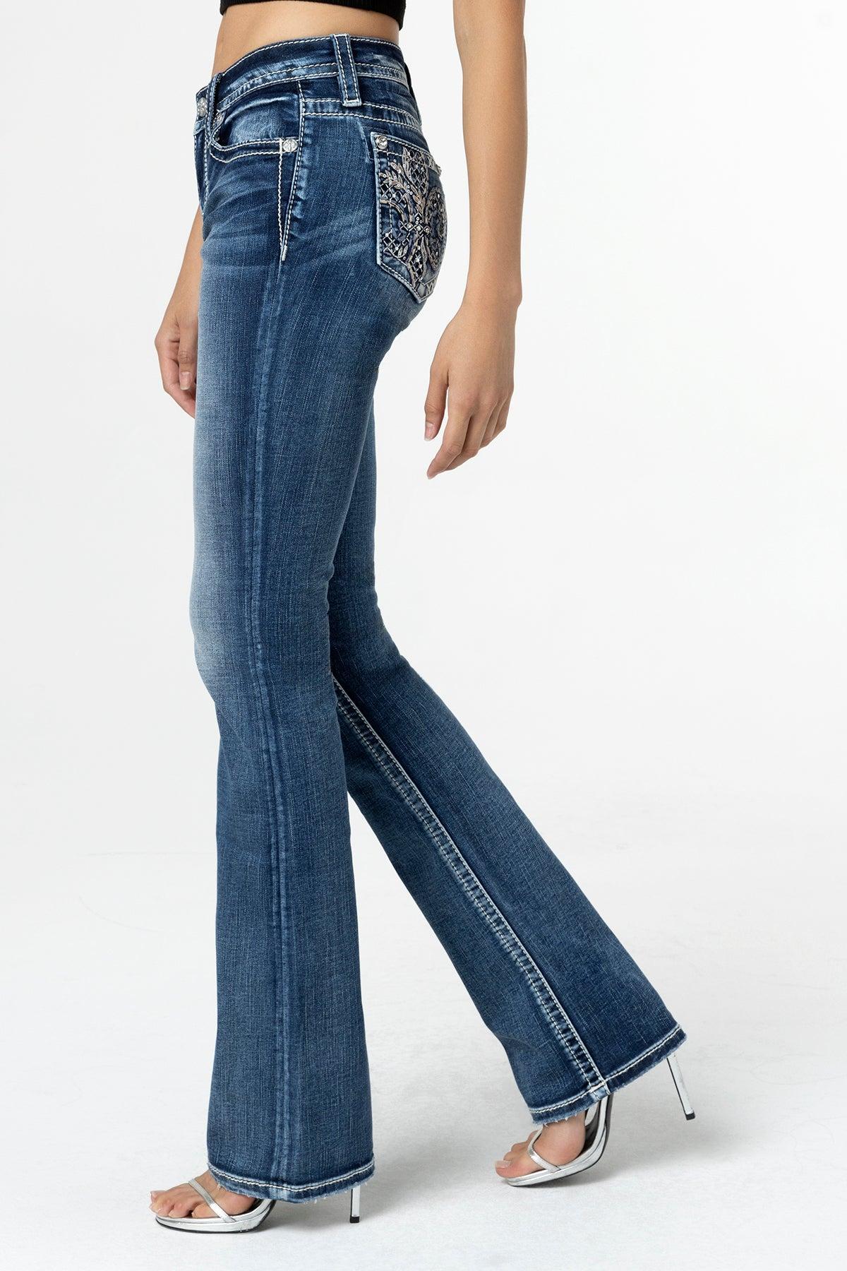 Fleur Glass Bootcut Jeans Product Image