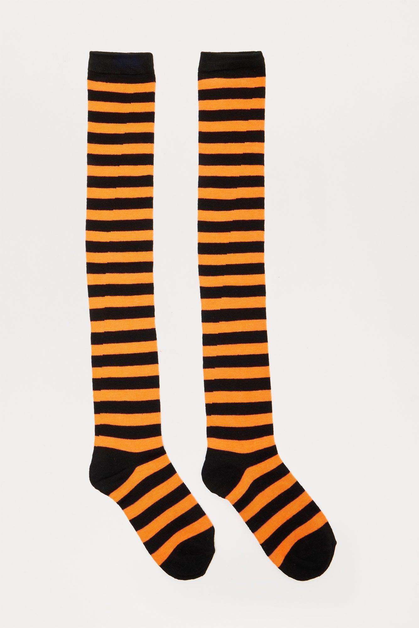 Witch Please Socks - Black/Orange Product Image