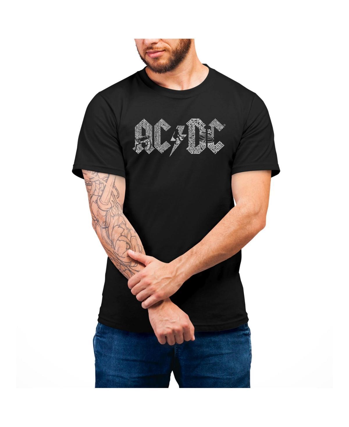 La Pop Art Mens Ac/Dc Word Art T-shirt Product Image