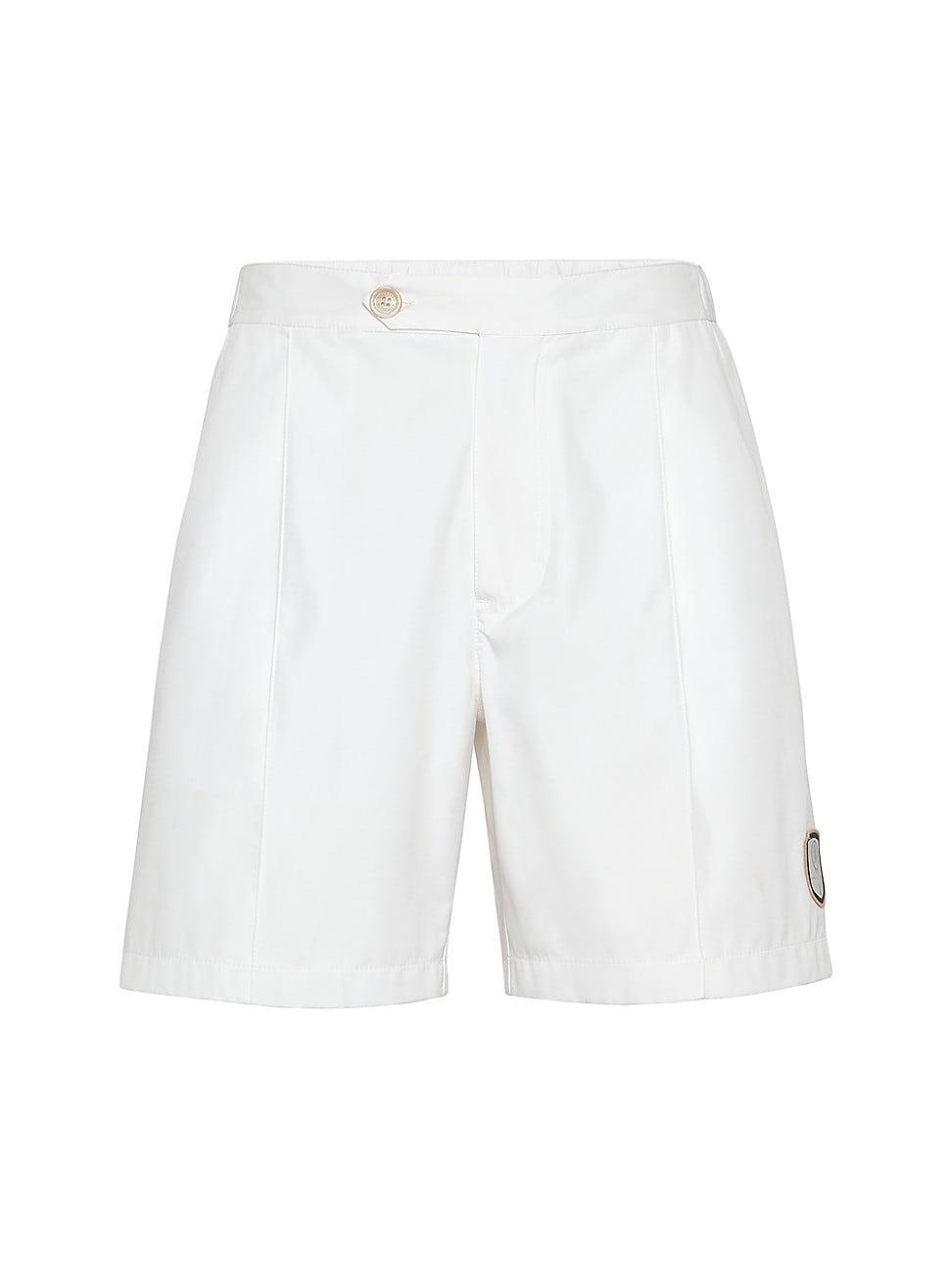 Mens Bonded Nylon Pleated Bermuda Shorts Product Image