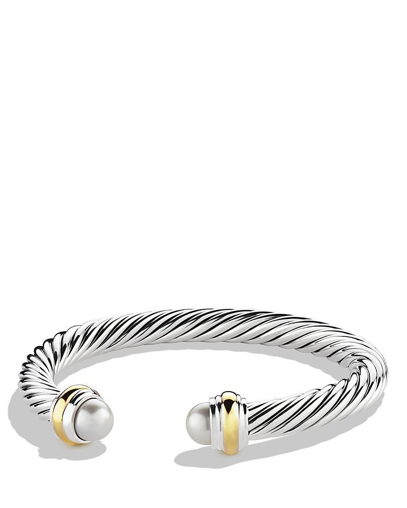 Womens Classic Cable Bracelet In Sterling Silver Product Image