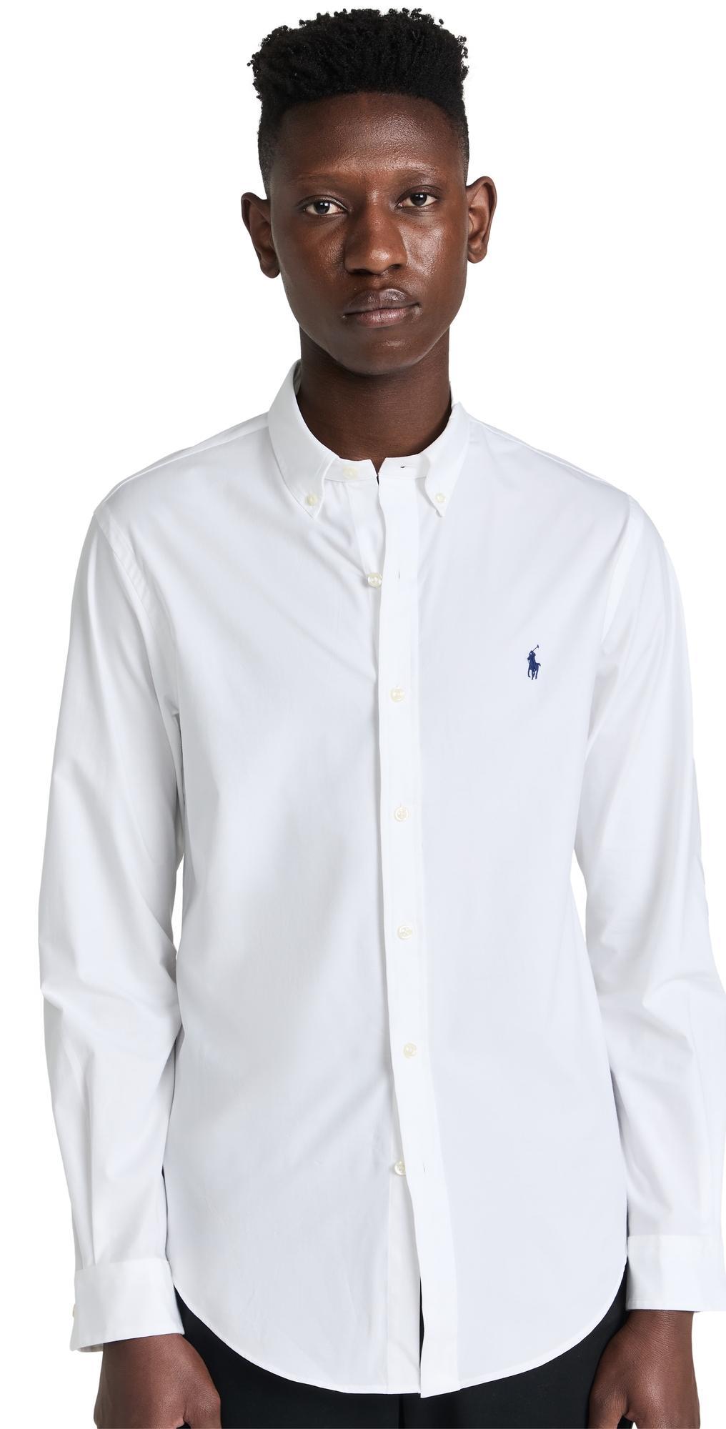 Polo Ralph Lauren Slim Fit Stretch Poplin Shirt White L product image