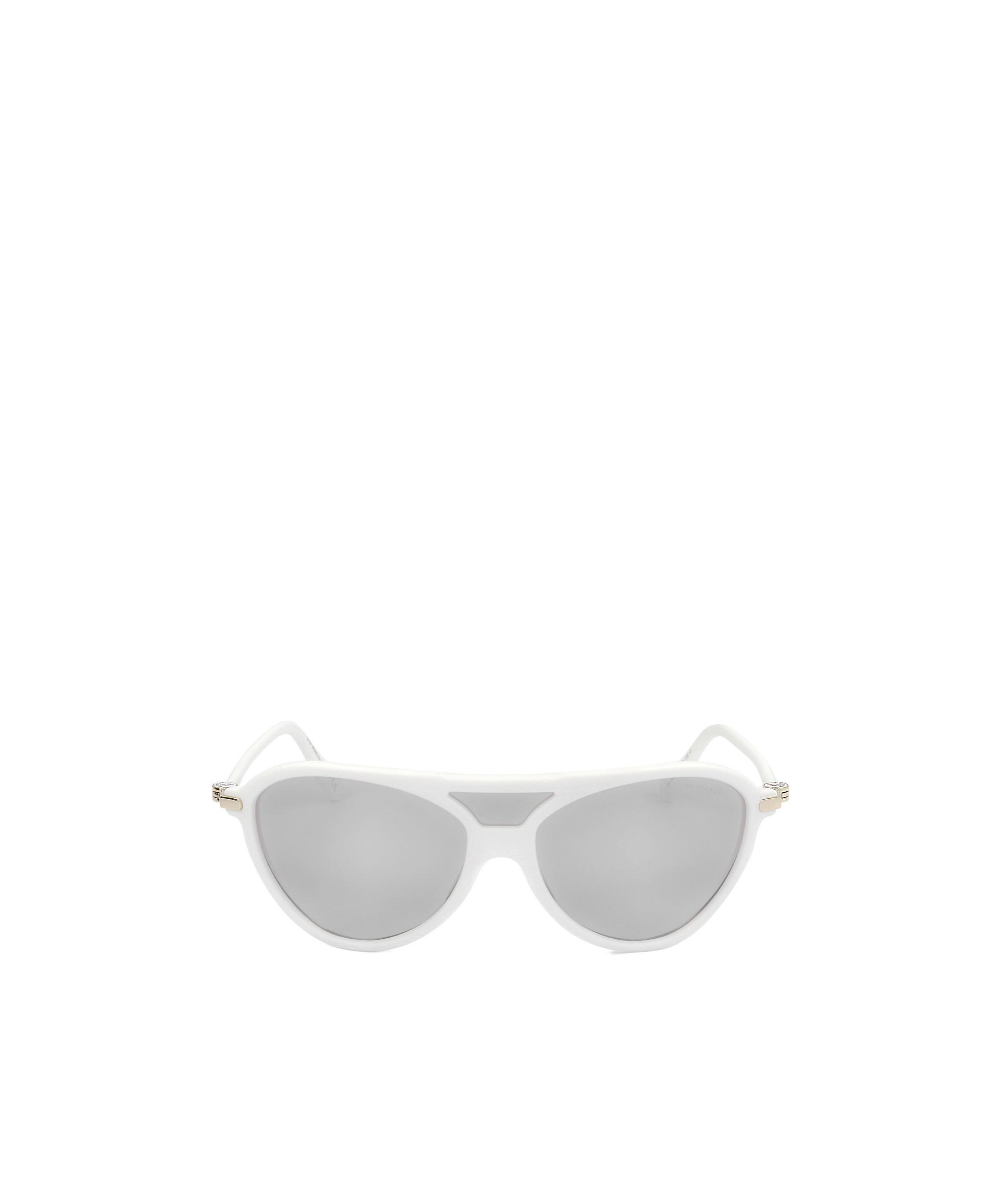 MONCLER Logo Sunglasses In Gray Product Image