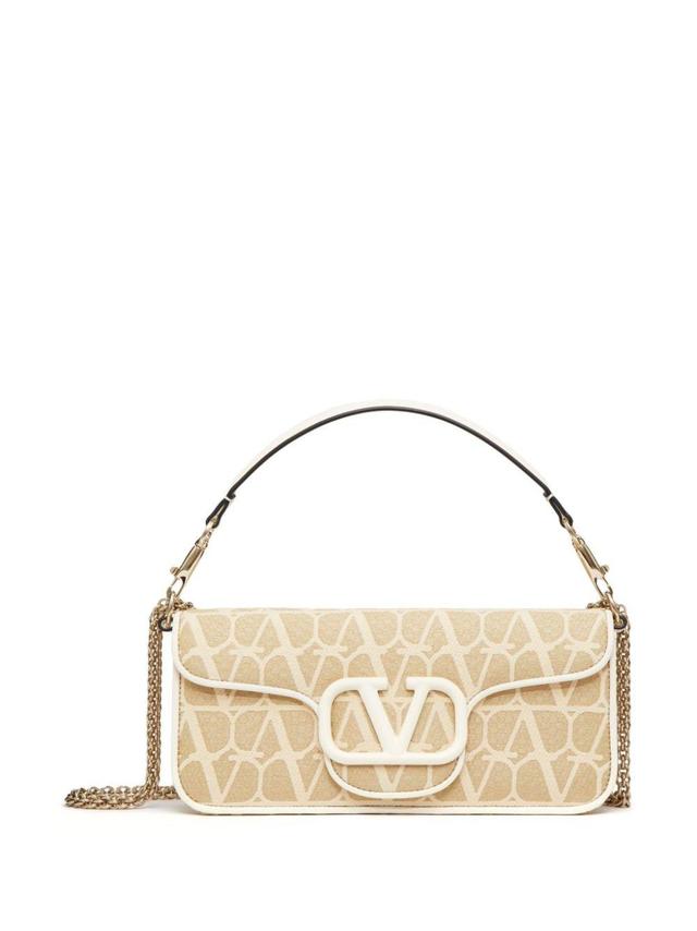 Oco Toile Iconographe Shoulder Bag In Neutrals Product Image