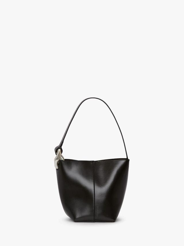 SMALL JWA CORNER BUCKET - LEATHER BUCKET BAG in black | JW Anderson US  Product Image