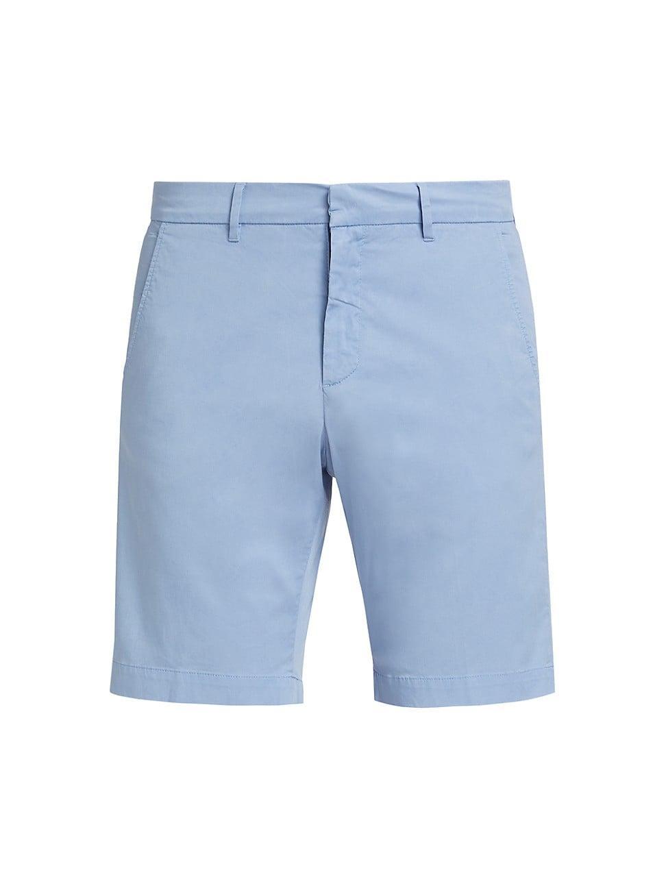 Mens Slim-Fit Garment-Dyed Cotton-Blend Chino Shorts Product Image