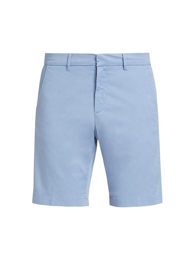 Mens Slim-Fit Garment-Dyed Cotton-Blend Chino Shorts Product Image