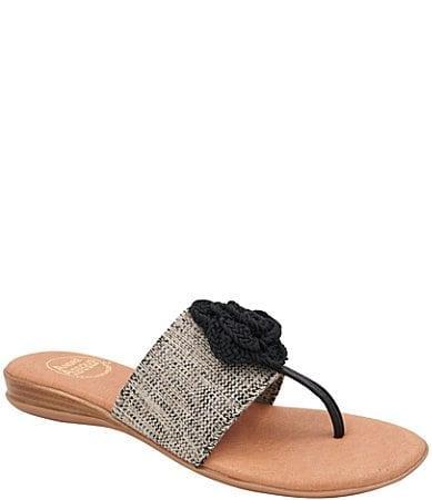 Andre Assous Nara Featherweight Linen Thong Sandals Product Image