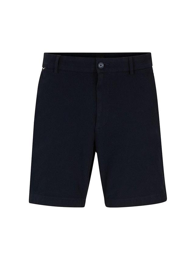 Mens Regular Fit Regular Rise Shorts in Stretch Cotton Product Image