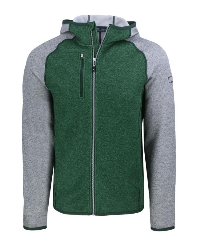 Cutter & Buck Mainsail Full Zip Hooded Mens Jacket - Polished heather Product Image