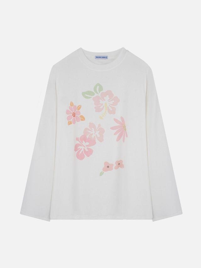 Aelfric Eden Flower Print Long Sleeve Tee Female Product Image