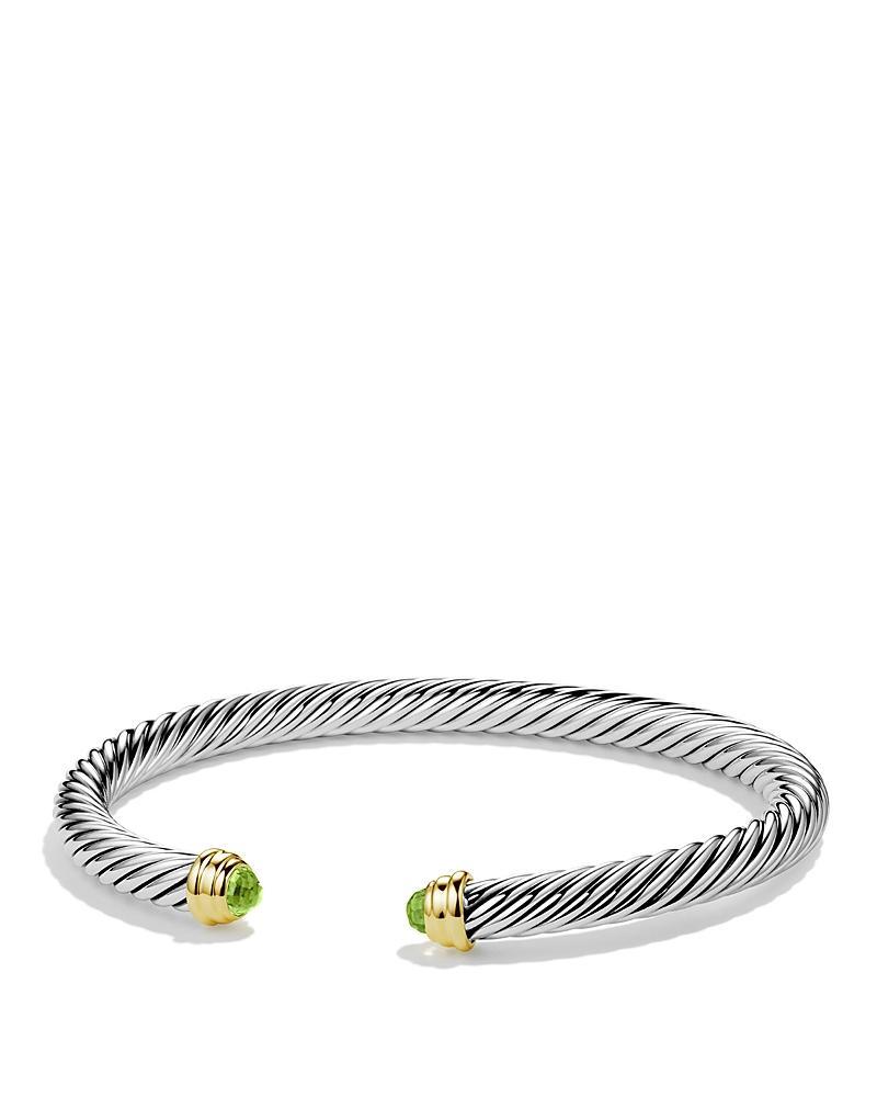 Womens Classic Cable Bracelet In Sterling Silver Product Image