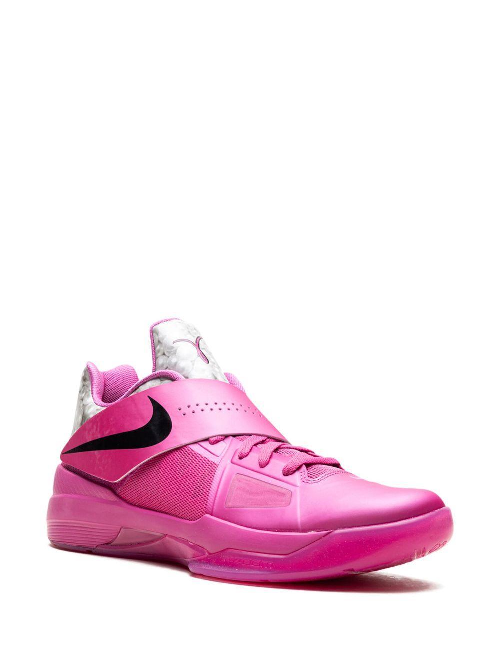 NIKE Mens Kevin Durant  Kd Iv In Pink Fire/black/metallic Silver Product Image