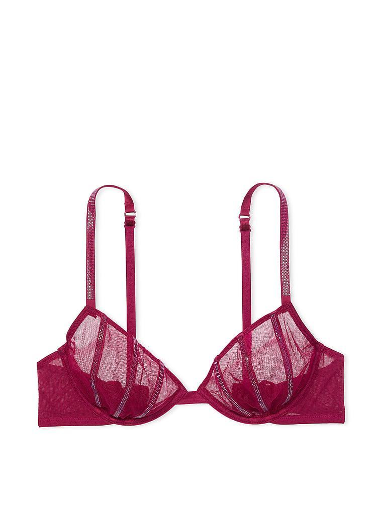 Sheer Shine  Unlined Low-Cut Demi Bra Product Image