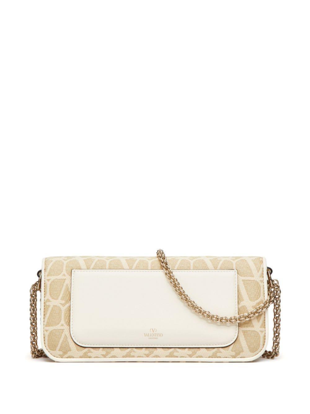 Oco Toile Iconographe Shoulder Bag In Neutrals Product Image