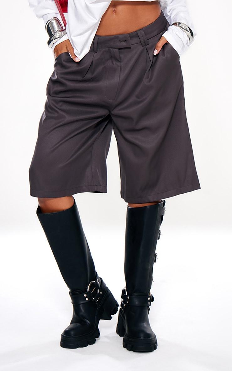 Charcoal Tailored Long Jorts Product Image