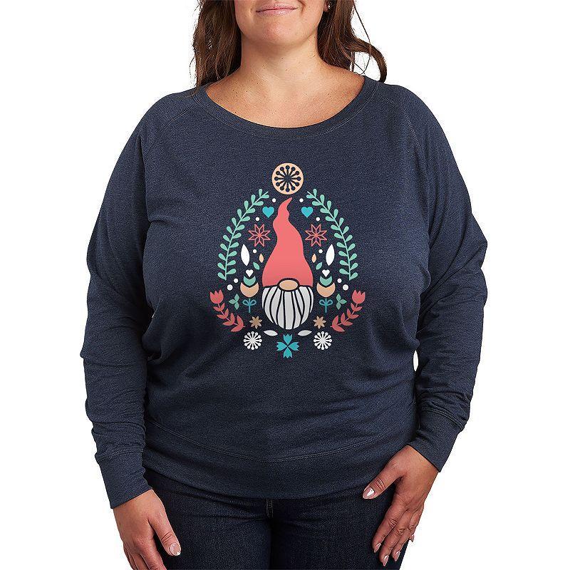 Plus Size Beetlejuice 2 Ghost House Lightweight French Terry Sweatshirt, Womens Heather Grey Product Image