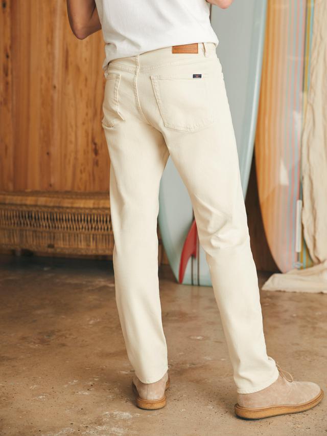 Organic Cotton Slim Straight Denim (32" Inseam) - Stone Male Product Image