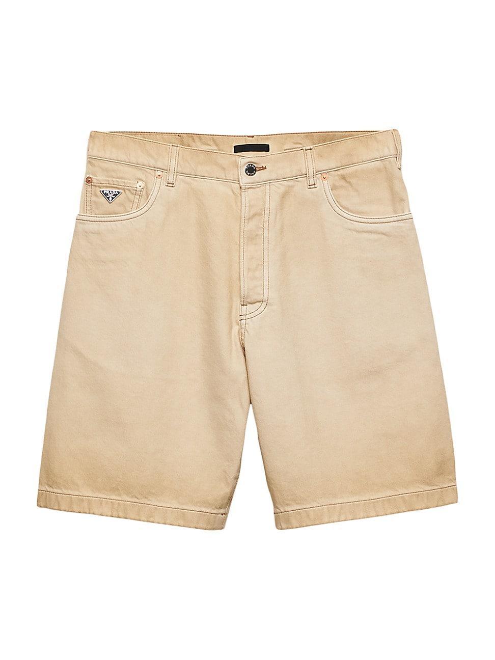 Mens Worn Bull-Denim Bermudas Product Image