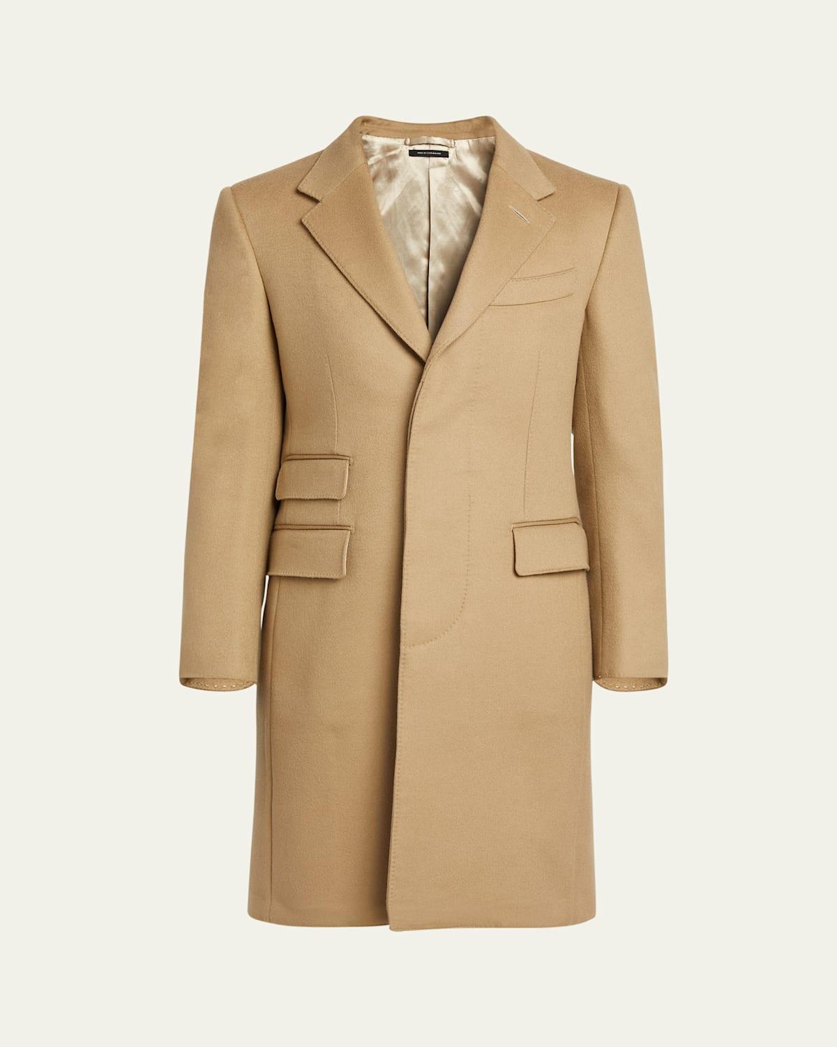 Mens Tailored Wool-Cashmere Topcoat Product Image