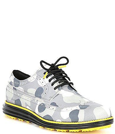 Cole Haan Mens riginalGrand Water-Resistant Camouflage Print Golf Shoes Product Image