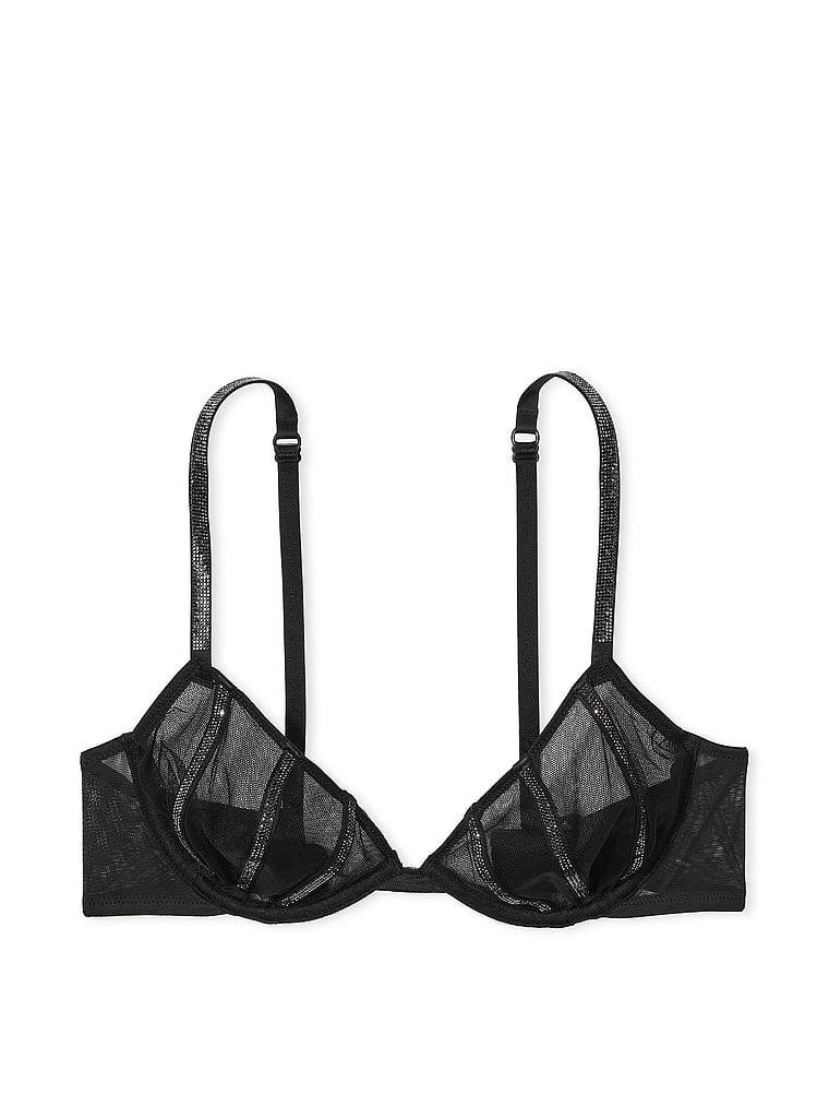 Sheer Shine  Unlined Low-Cut Demi Bra Product Image