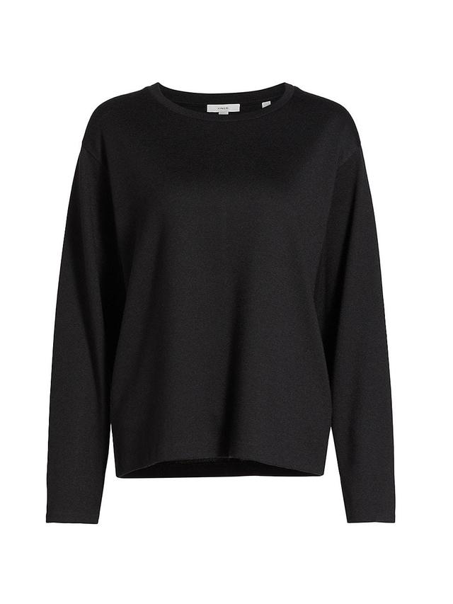 Womens Cashmere Crewneck Sweater Product Image