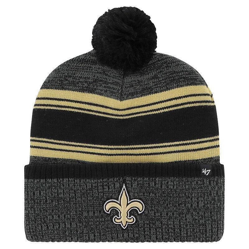 Mens 47 New Orleans Saints Fadeout Cuffed Knit Hat with Pom Product Image