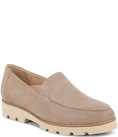 Vionic Kensley Suede Slip-On Lug Sole Platform Loafers Product Image