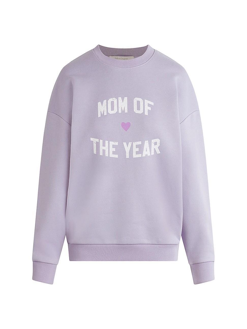 Womens Mom Of The Year Cotton-Blend Sweatshirt Product Image