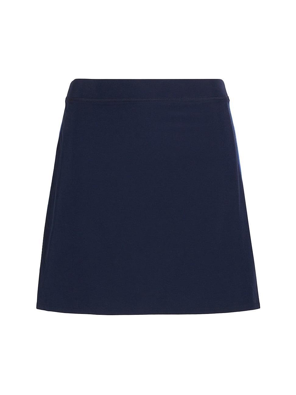 Womens Striped Pleat-Back Skort Product Image