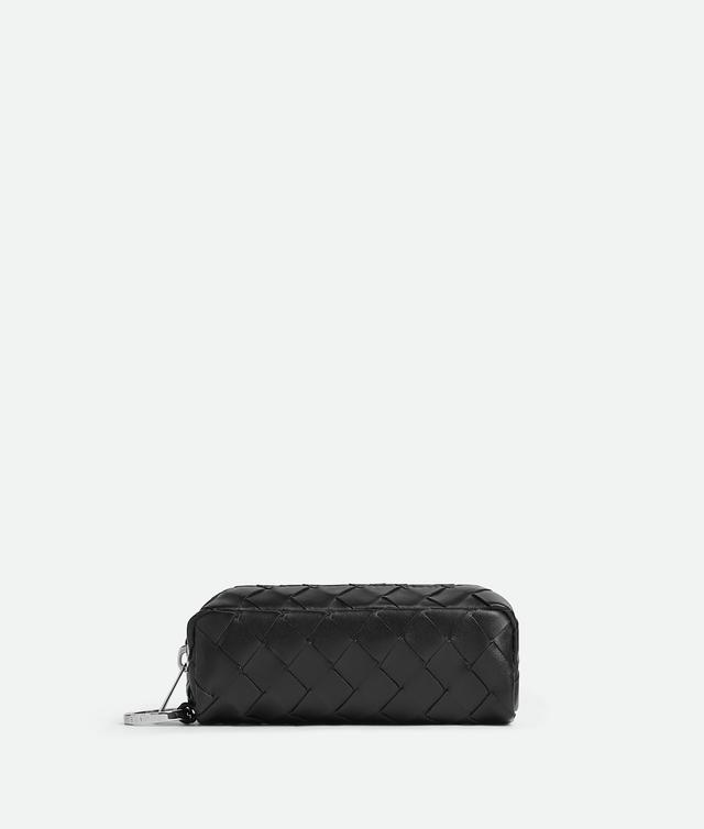 Men's Intrecciato Small Pouch in Black Product Image