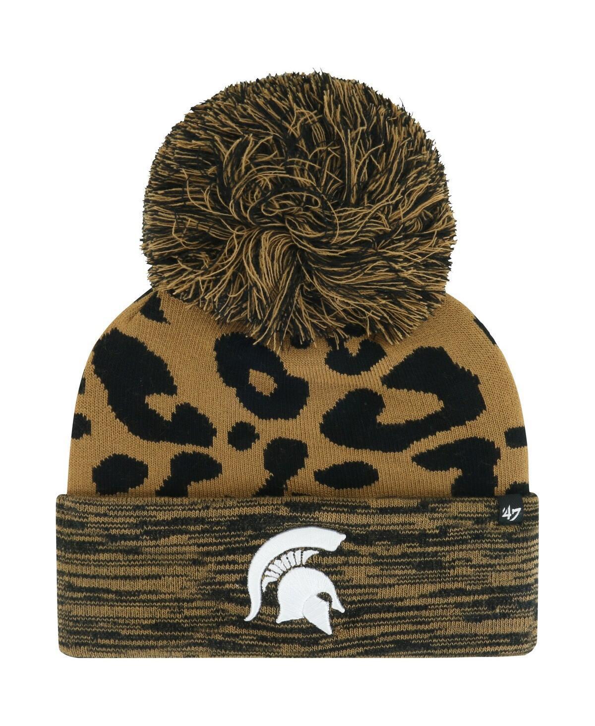 Womens 47 Michigan State Spartans Rosette Cuffed Knit Hat with Pom Product Image