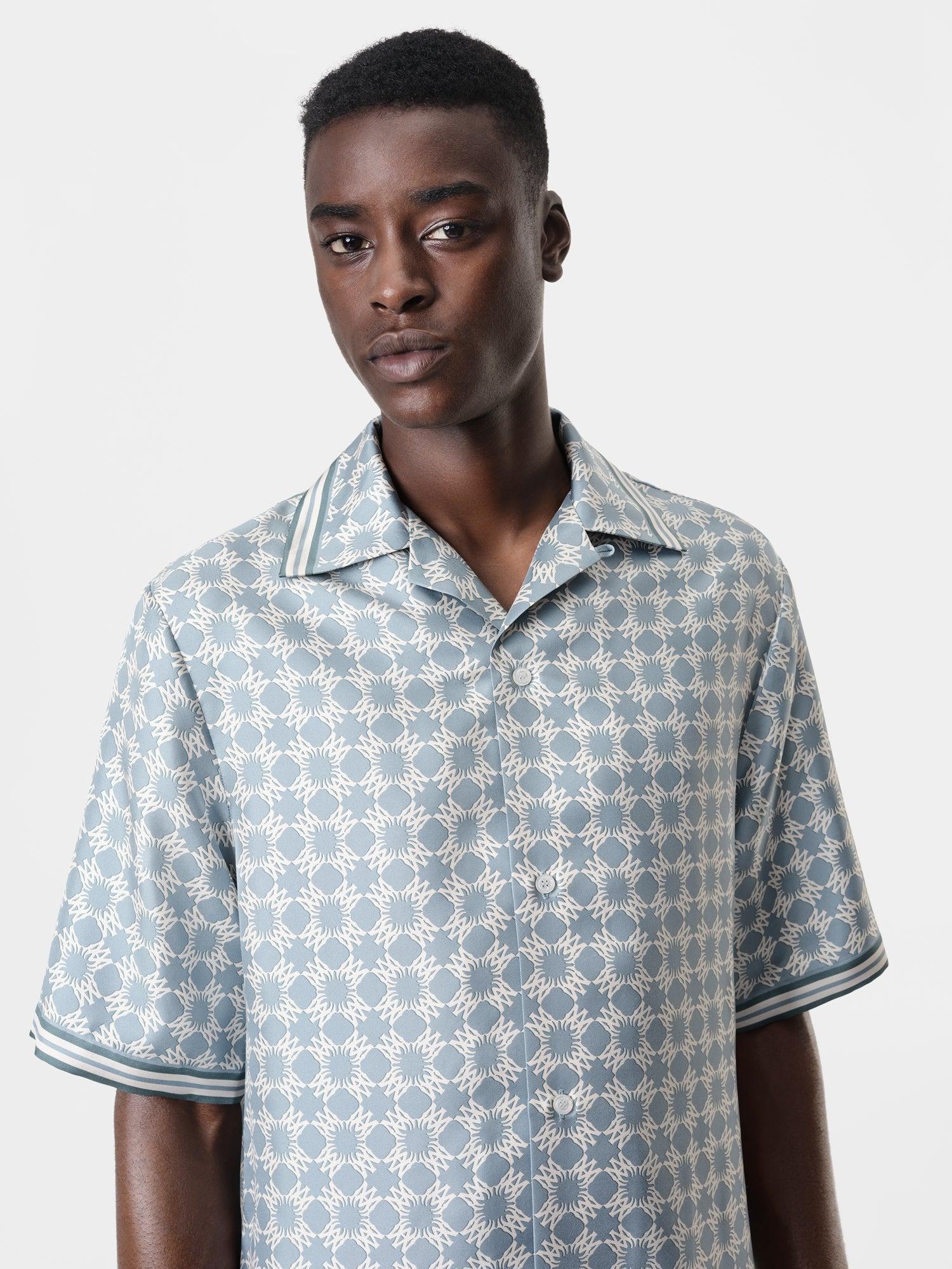 MA QUAD BOWLING SHIRT - Dusty Blue Male Product Image