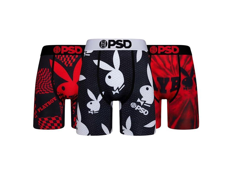 PSD Boxer Briefs Playboy Kit 3-Pack Boxer Underwear) Men's Underwear Product Image