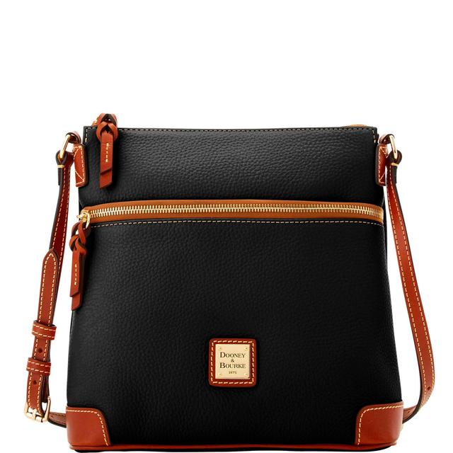 Dooney & Bourke Womens Pebble Grain Crossbody Leather Shoulder Bag in Black Product Image