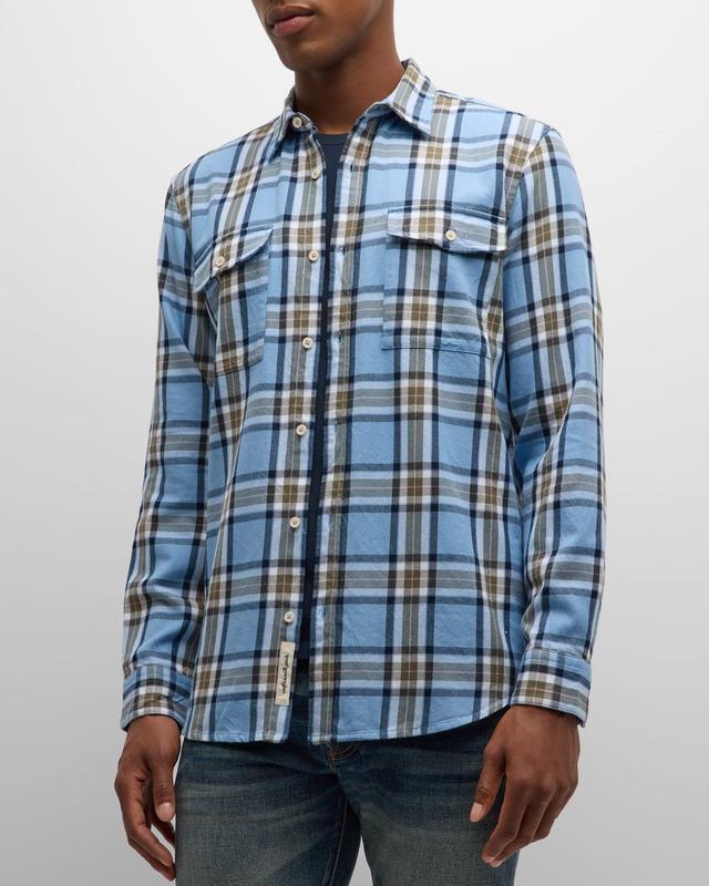 Men's Yarn-Dyed Flannel Sport Shirt Product Image