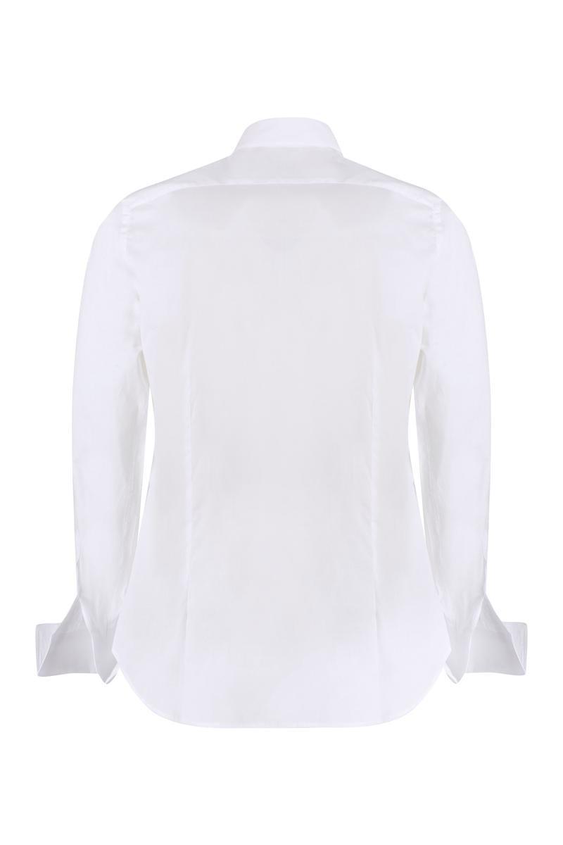 CANALI Cotton Shirt In White Product Image