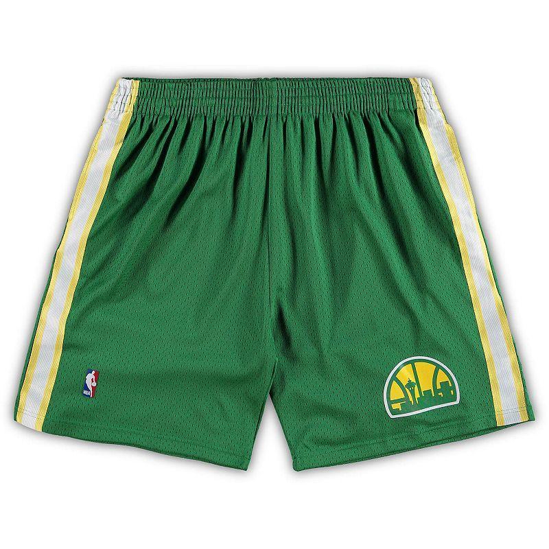 Mens Mitchell & Ness Kelly Green Seattle SuperSonics Big & Tall Hardwood Classics Team Swingman Shorts Product Image