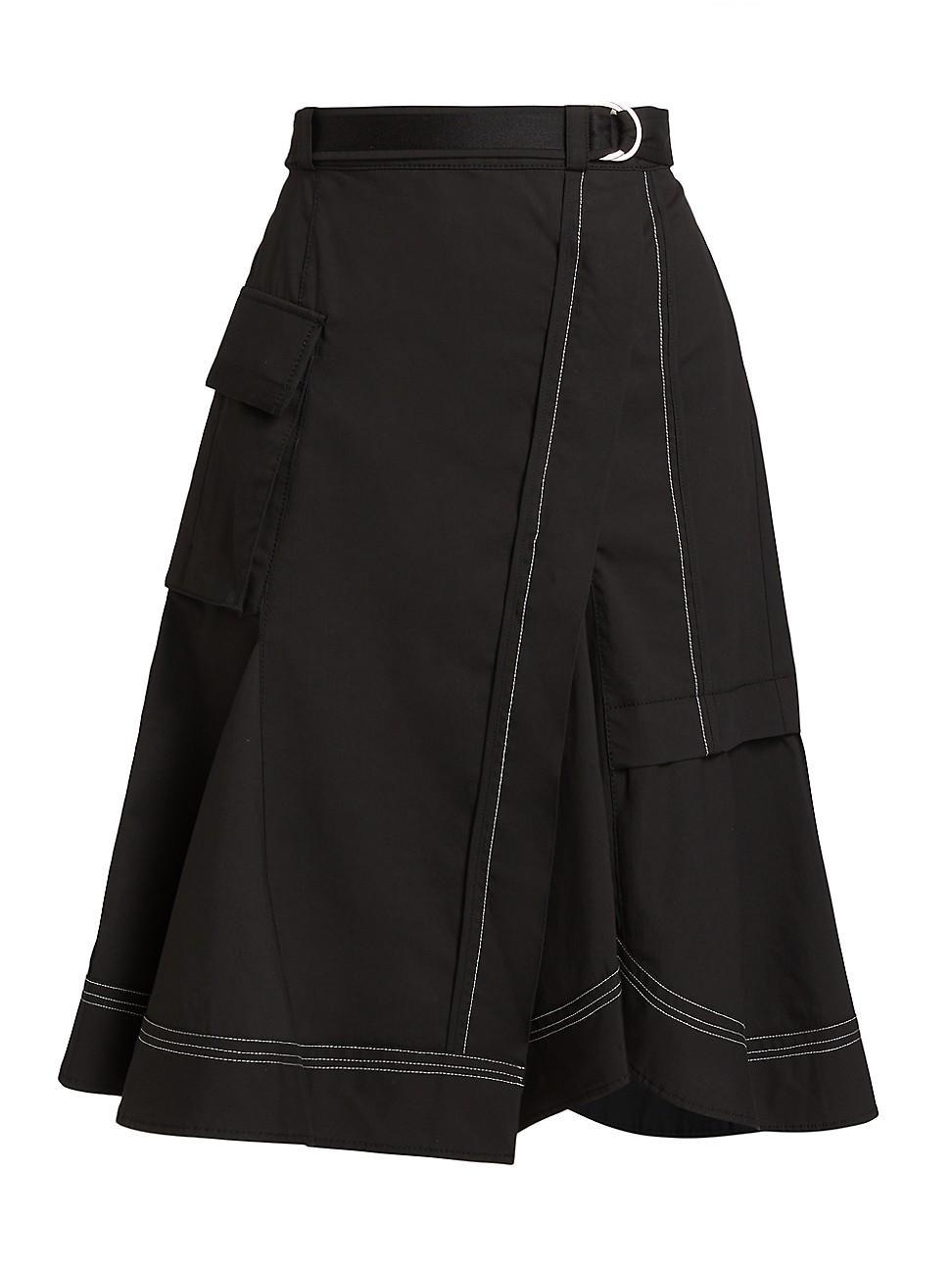 Womens Double-Layered Utility Cargo Skirt Product Image