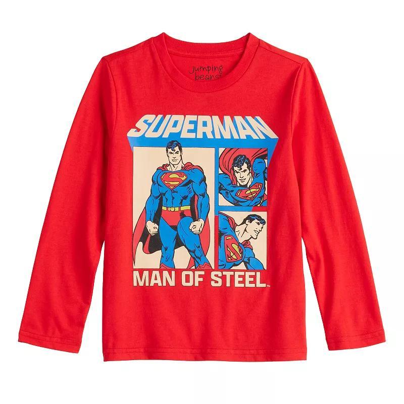 Boys 4-12 Jumping Beans DC Comics Superman Man of Steel Classic Long Sleeve Graphic Tee, Boys Product Image