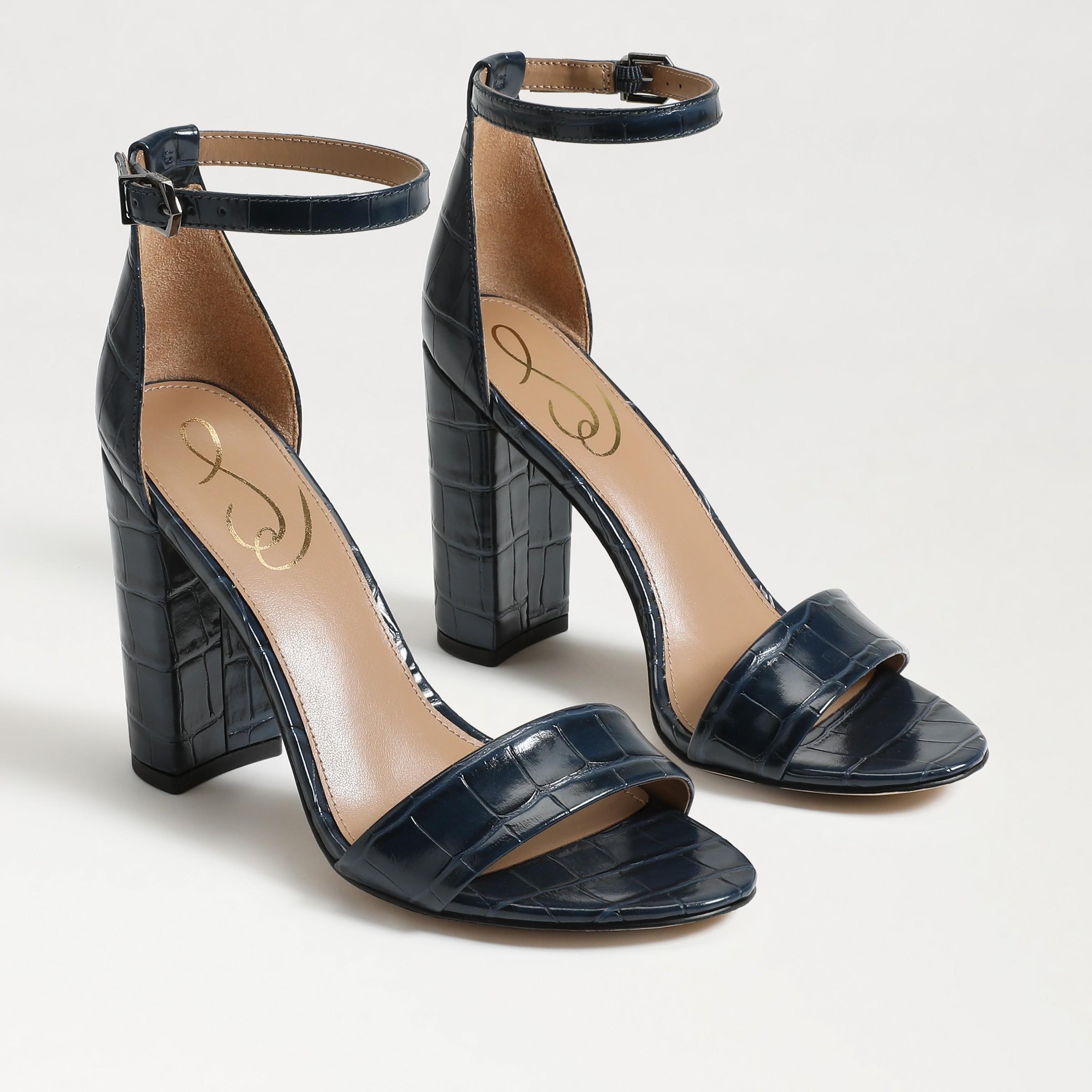 Sam Edelman Yaro Block Heel Sandal Pacific Navy Product Image