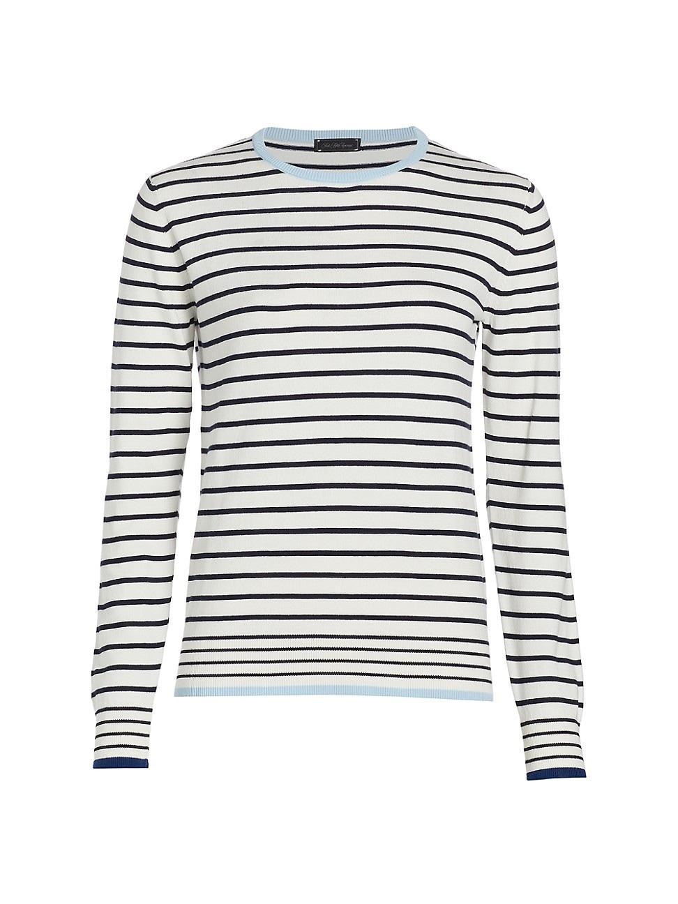 Womens Striped Crewneck Sweater product image