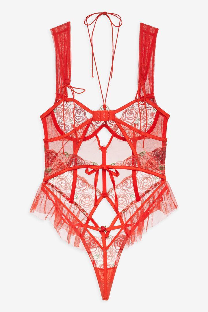 Gene Bodysuit — Red Product Image