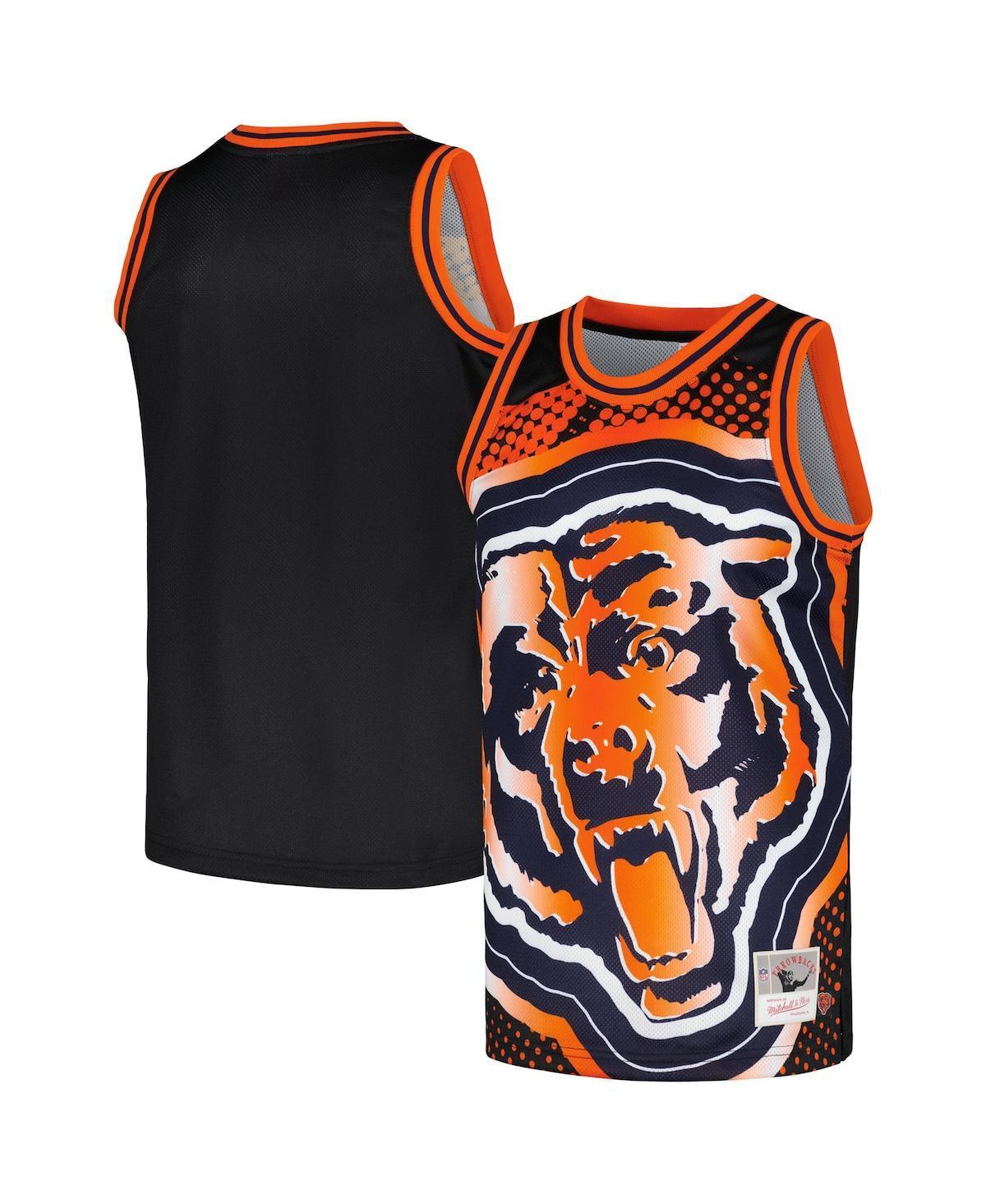 Mens Mitchell & Ness Black Chicago Bears Big Face 7.0 Fashion Tank Top Blue Product Image