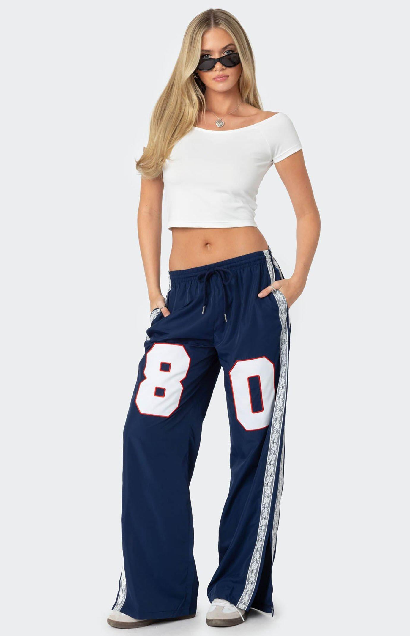 Edikted Women's 1980 Nylon Track Pants Product Image